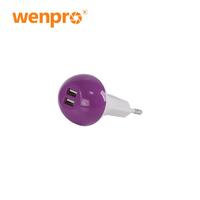 Cute mini 2 usb charger plug oem EU/UK/US plug OA2